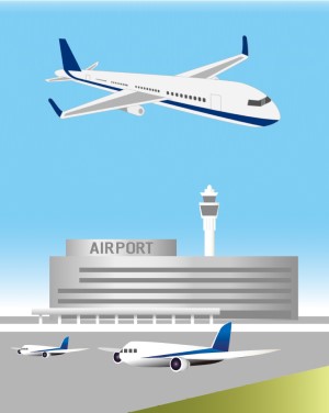 空港と飛行機