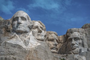 4人の大統領の彫像